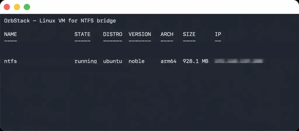 Running Linux VM in OrbStack